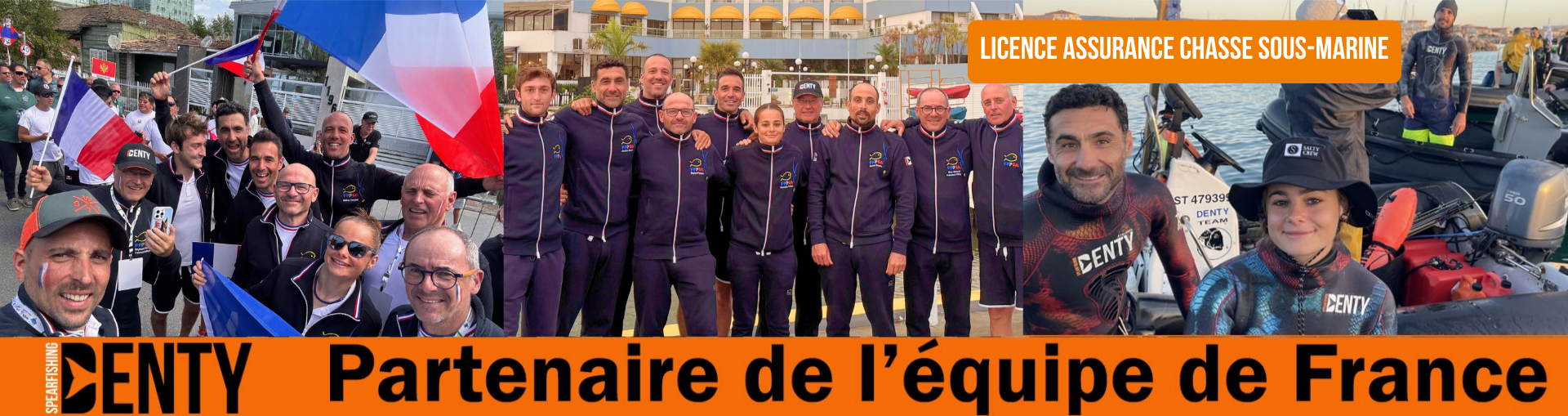 Photo de l’équipe de France de pêche sous-marine