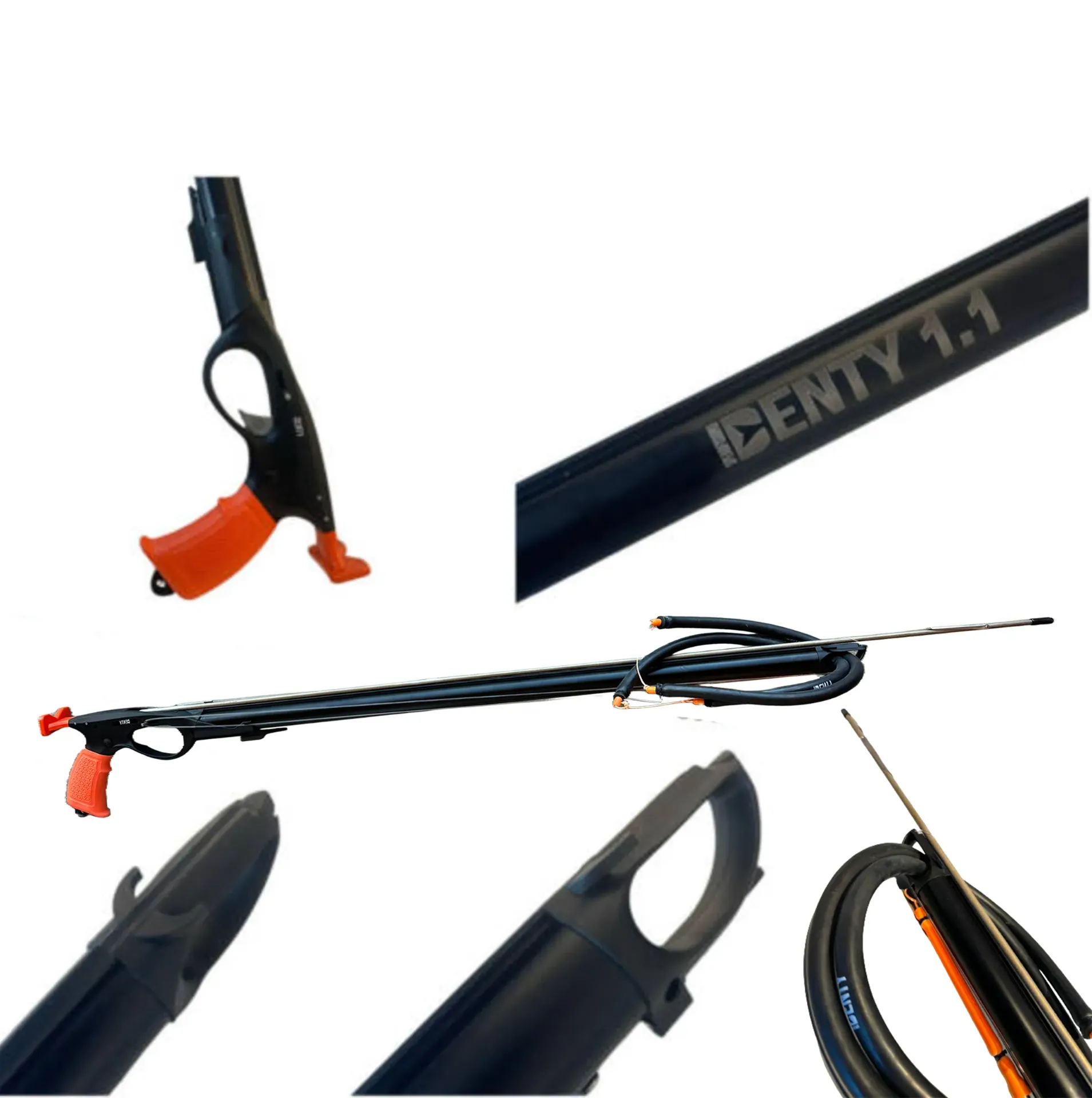 [F11NDS40] Arbalète 1.1 Noir monté double sandows sans moulinet (40)