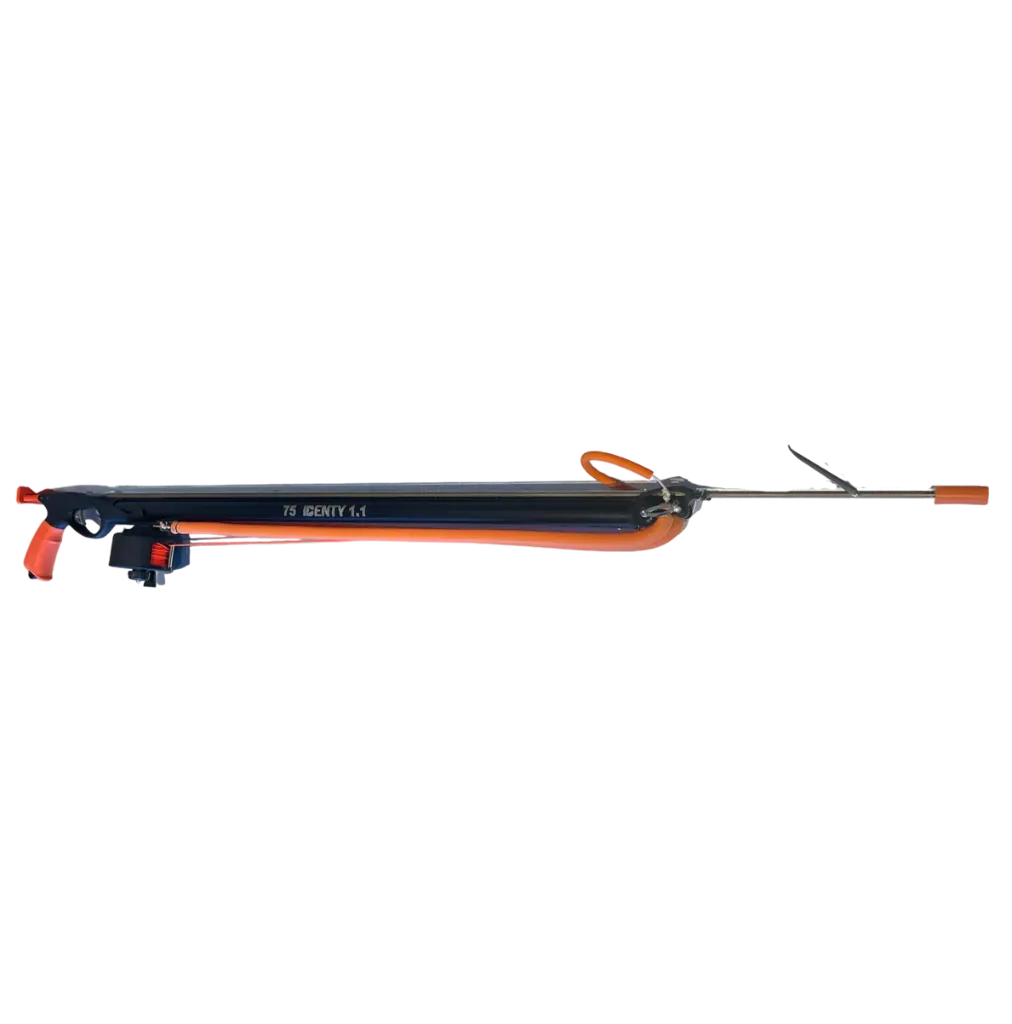 [F12NRDSAM60] Arbalète 1.2 Noir Roller monté avec moulinet Denty Spearfishing (60)