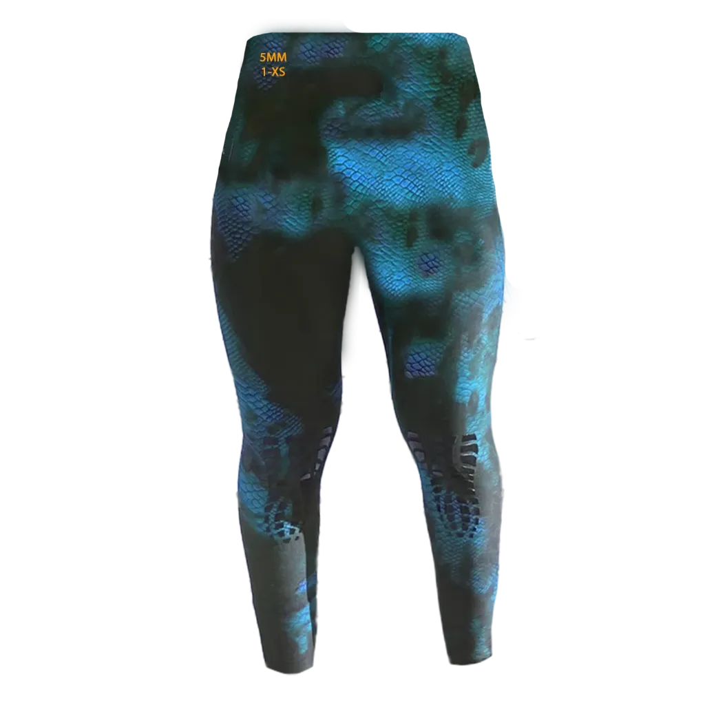 [PFCAB51] Pantalon Femme Combinaison Anaconda Bleu – 5mm (XS)