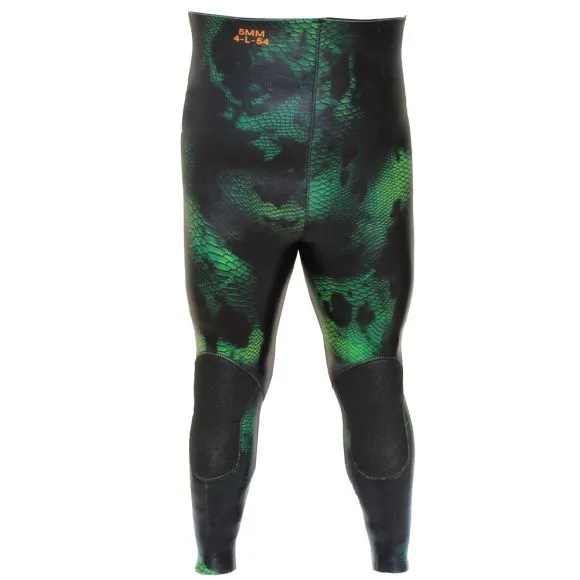 [PCAV25] Combinaison anaconda Vert pantalon épaisseur 5mm Denty Spearfishing (S)