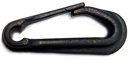 [MPN25] 2 Mousquetons noirs plastiques 25mm