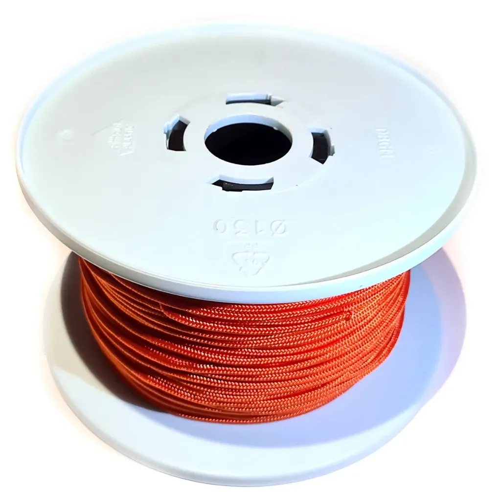 [DG10020O] Dyneema gainé 100m 2,0mm 280kg (Orange)